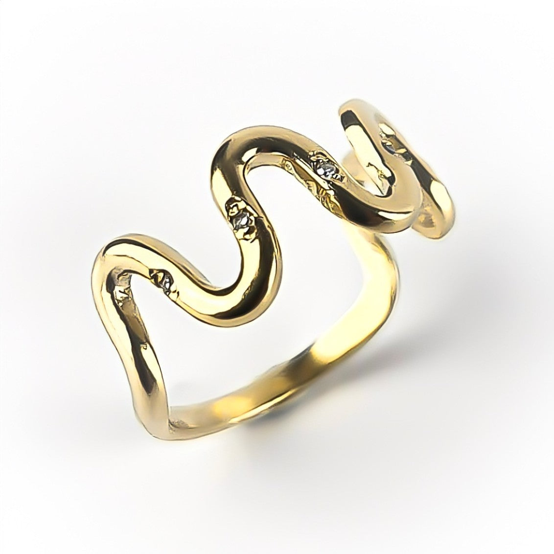 Anel Monix Onda Dourada - 4g