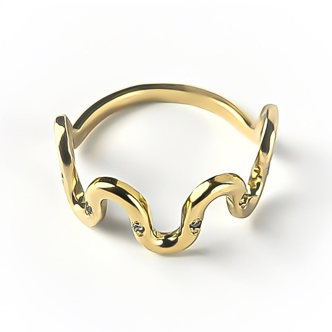 Anel Monix Onda Dourada - 4g