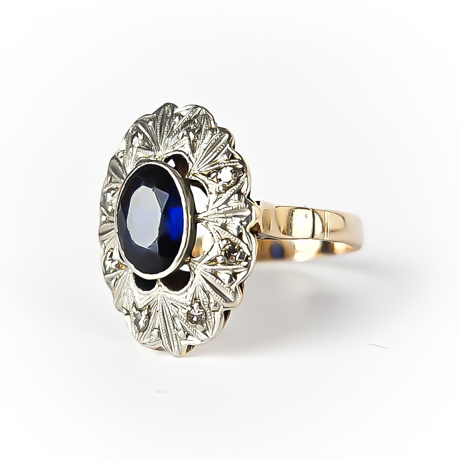 Anel Monix Safira Real