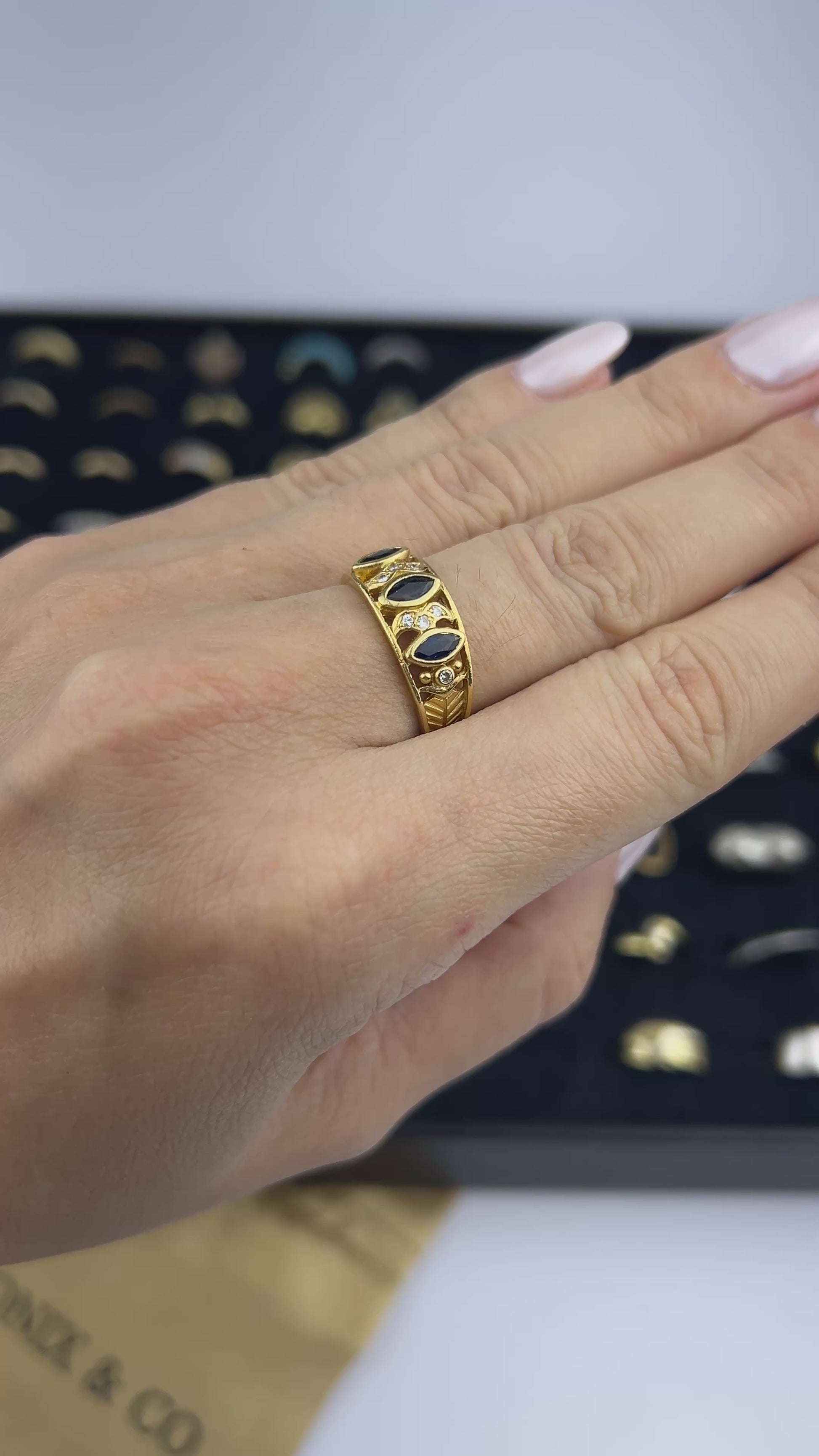 💎 Anel Monix Saphira D’Or - 4,6g