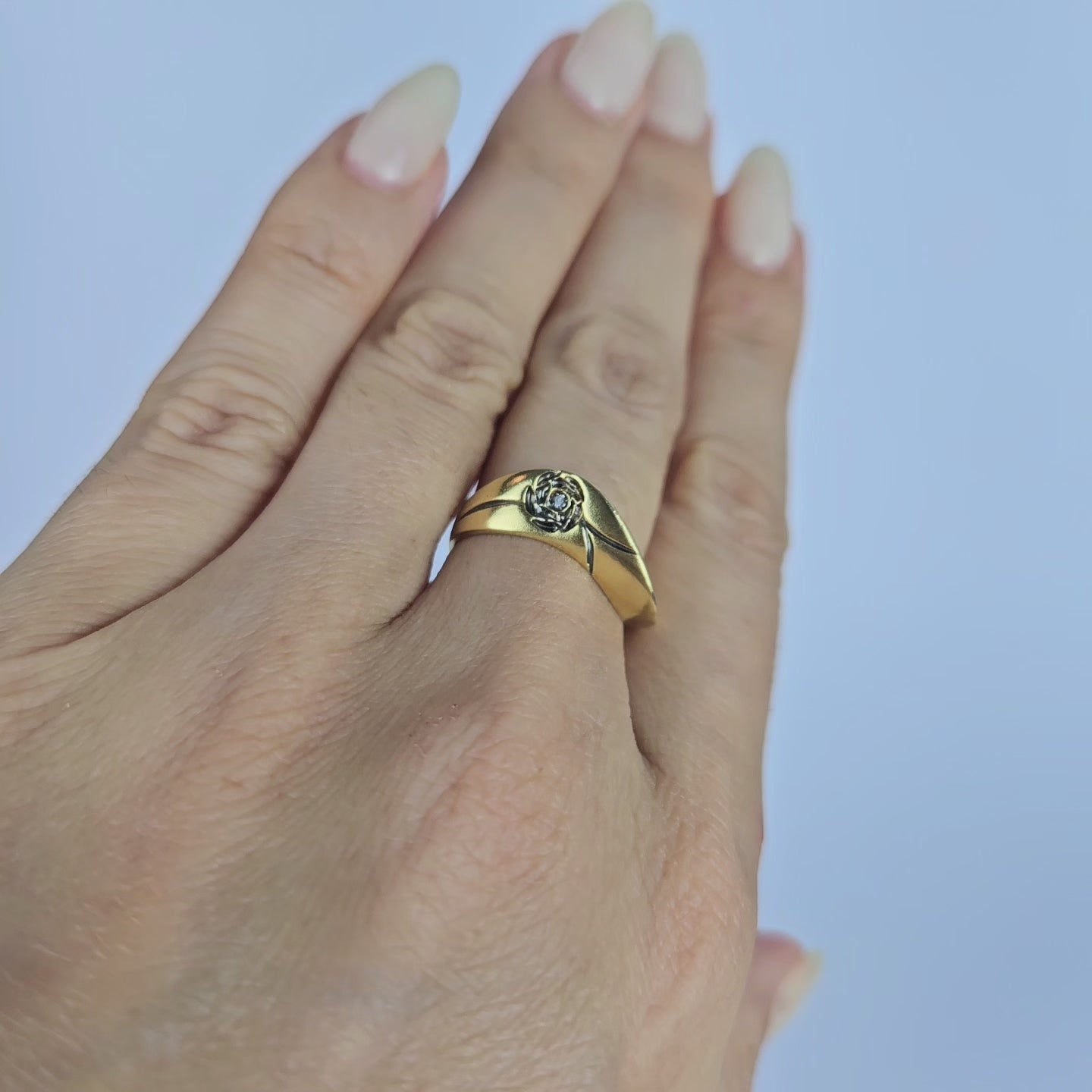 💎 Anel Monix Rose Noire - 4,4g