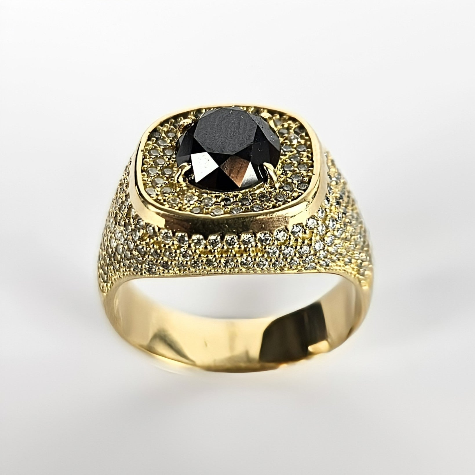 Anel Monix Nero Pavé