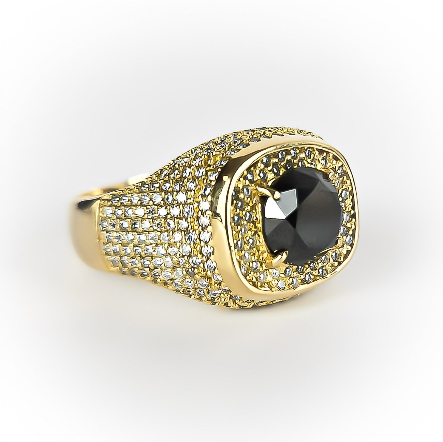 Anel Monix Nero Pavé