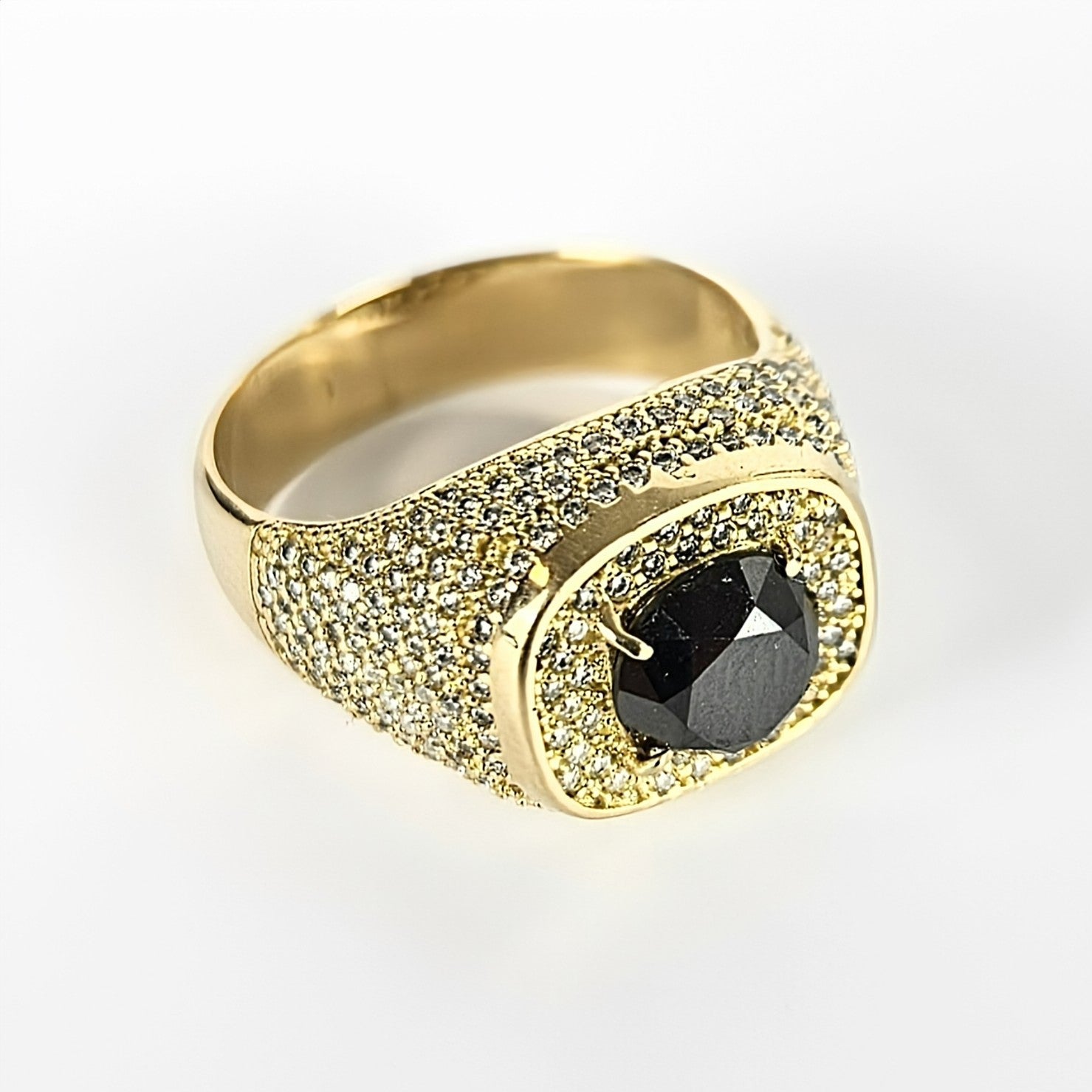 Anel Monix Nero Pavé