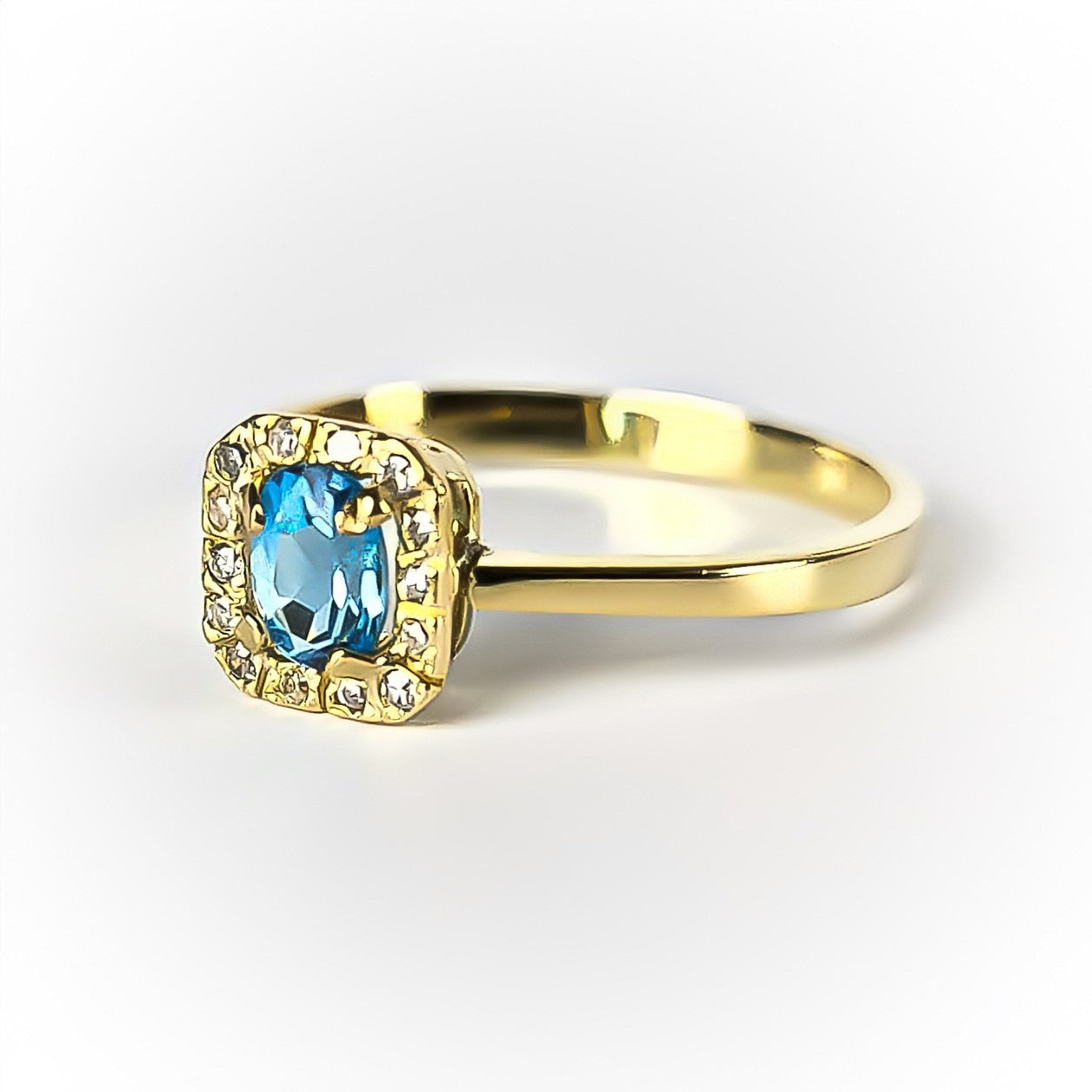 Anel Monix Halo Blue