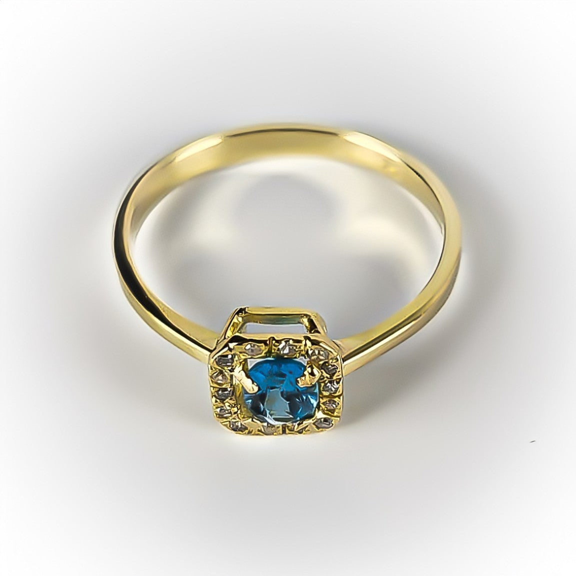 Anel Monix Halo Blue