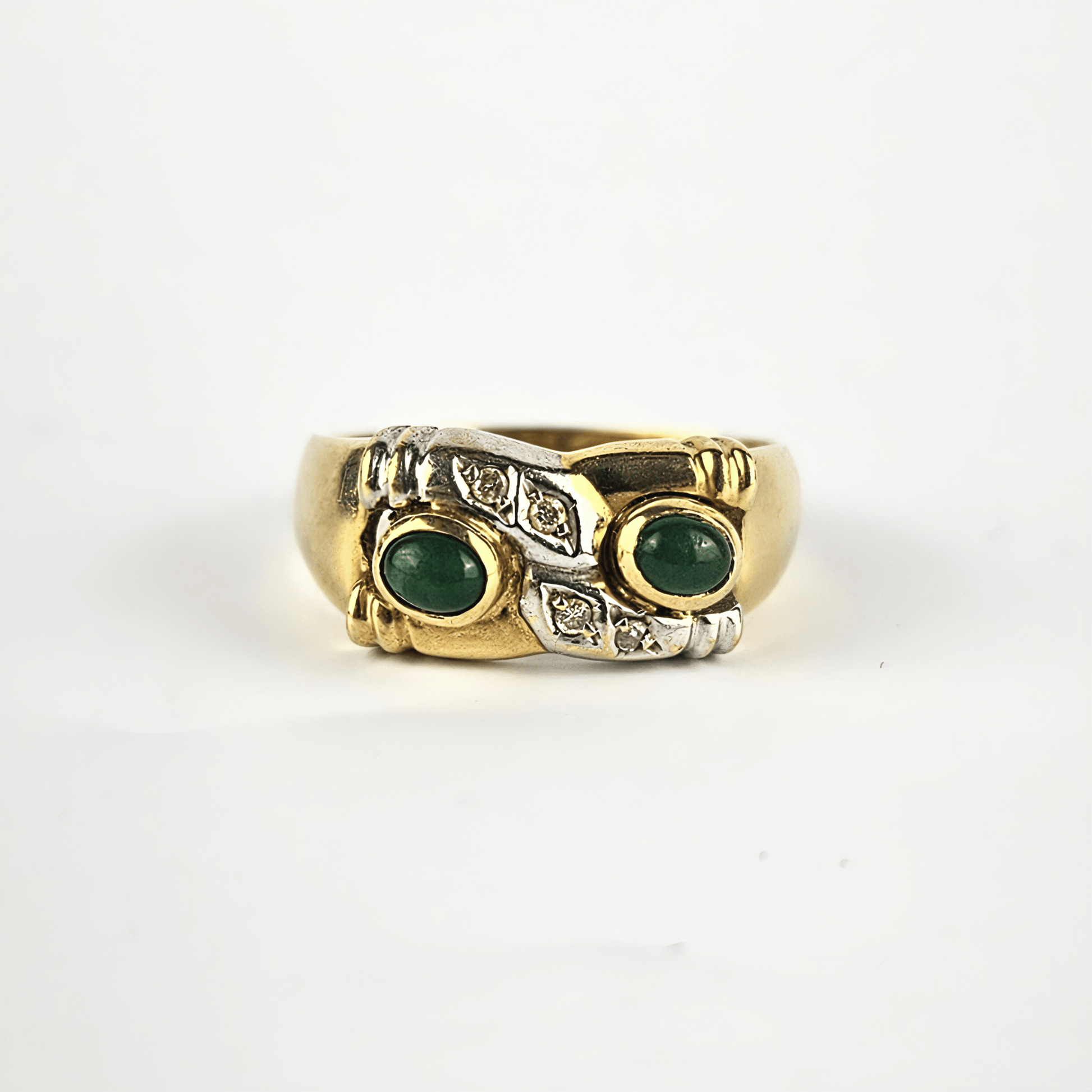 Anel Monix Deux Émeraudes - Monix & Co.