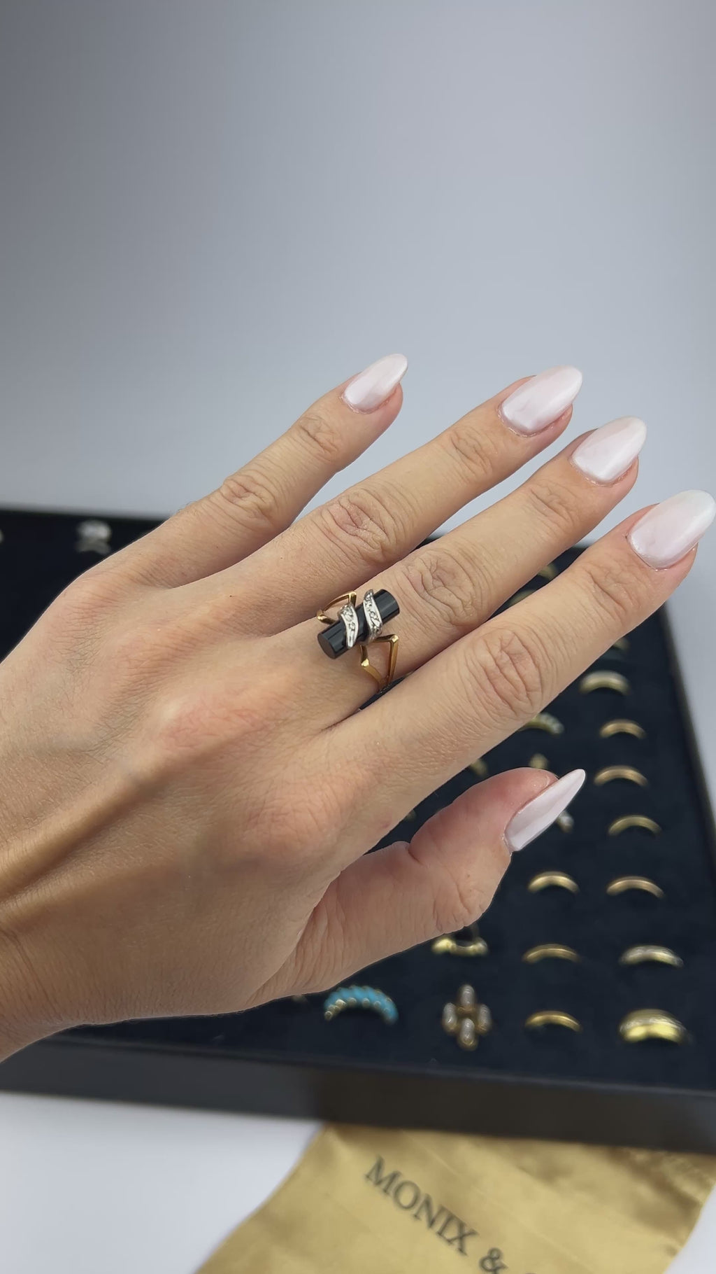 Anel Monix Obsidienne - 4g