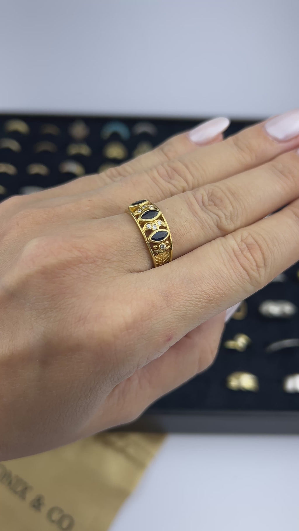 💎 Anel Monix Saphira D’Or - 4,6g