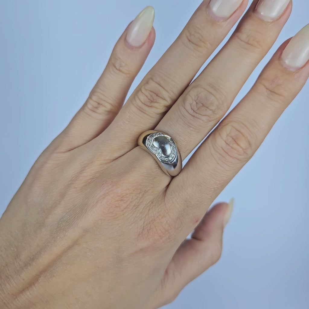 💎 Anel Monix Coração Alvo - 5,8g