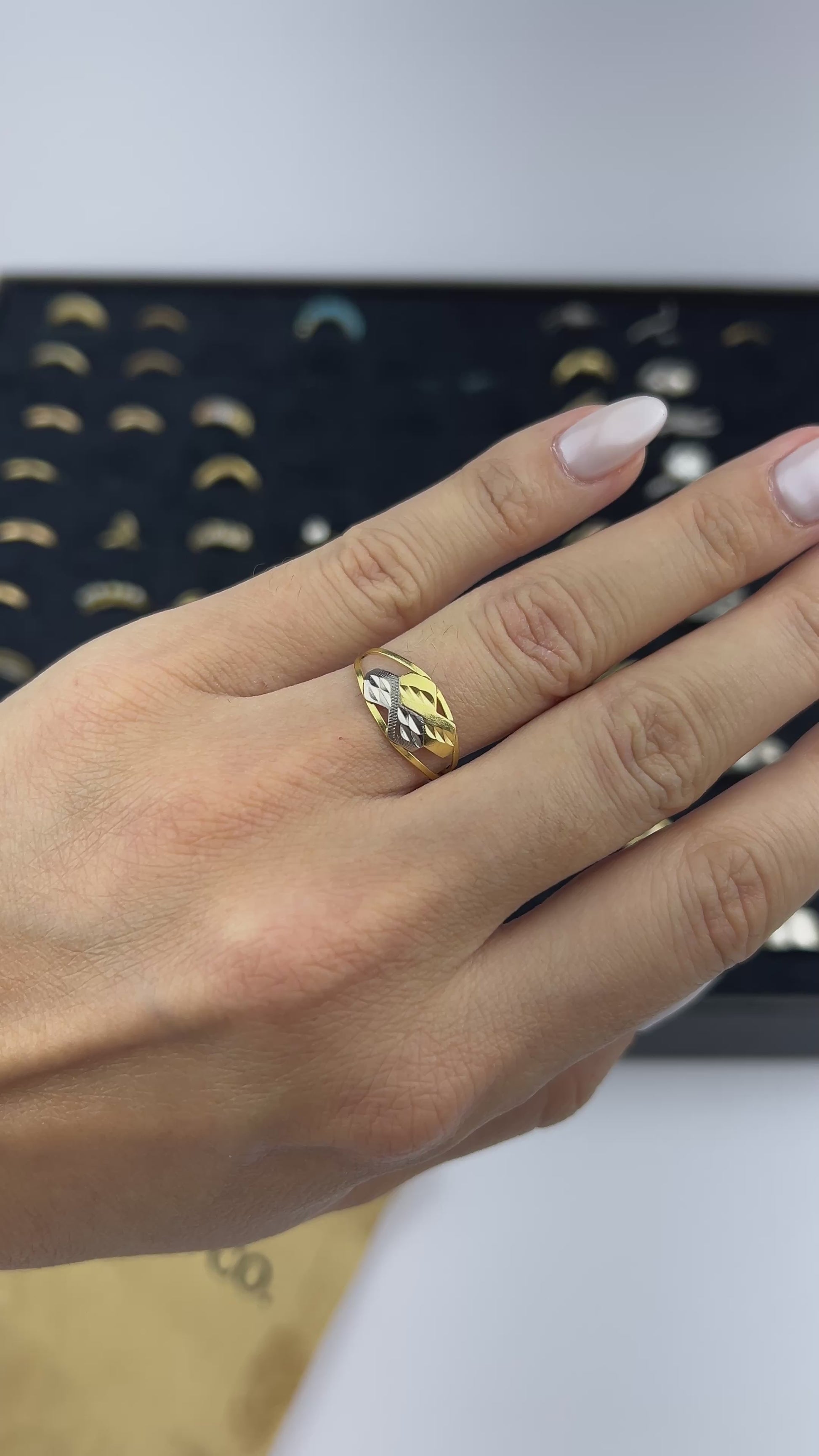 Anel Monix Feuille D'or