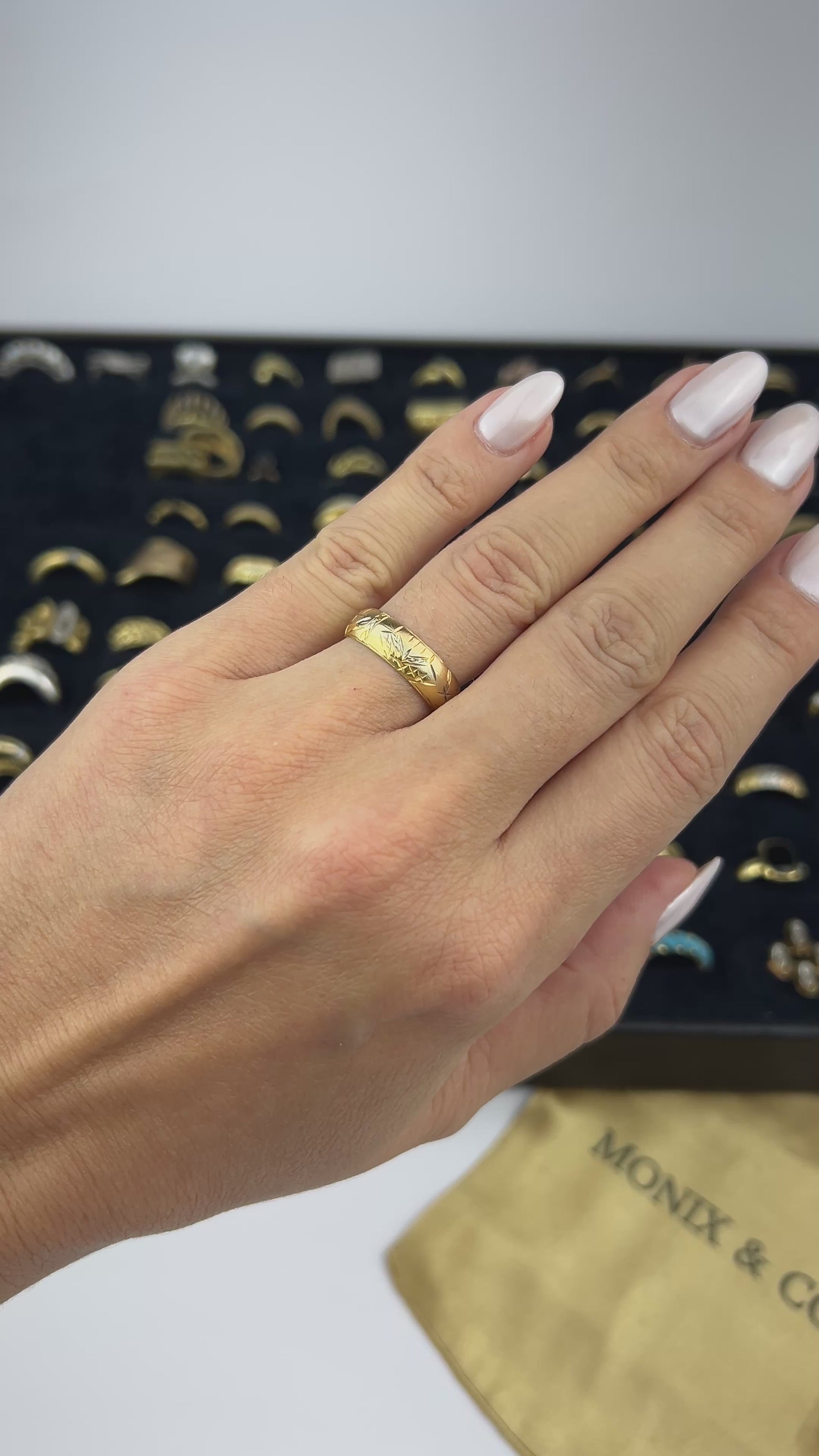 Anel Aliança Monix Bambusa